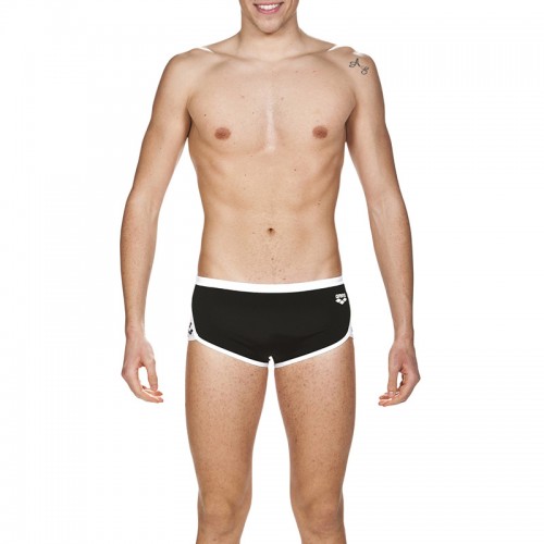 ARENA TEAM STRIPE LOW WAIST SHORT BLACK - 501